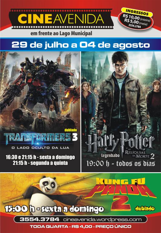 Na telona: Transformers 3, Harry Potter e Kung Fu Panda 2!